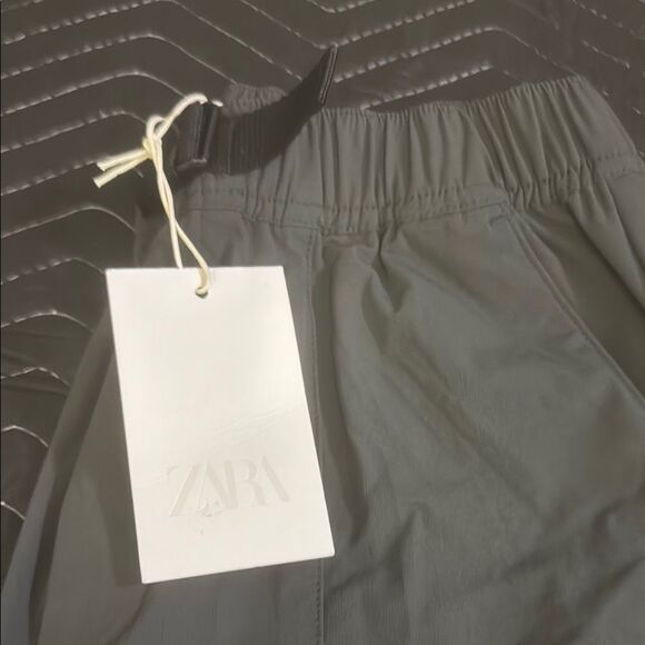 ZARA Gray Elastic Waist Pants - Picture 3 of 15